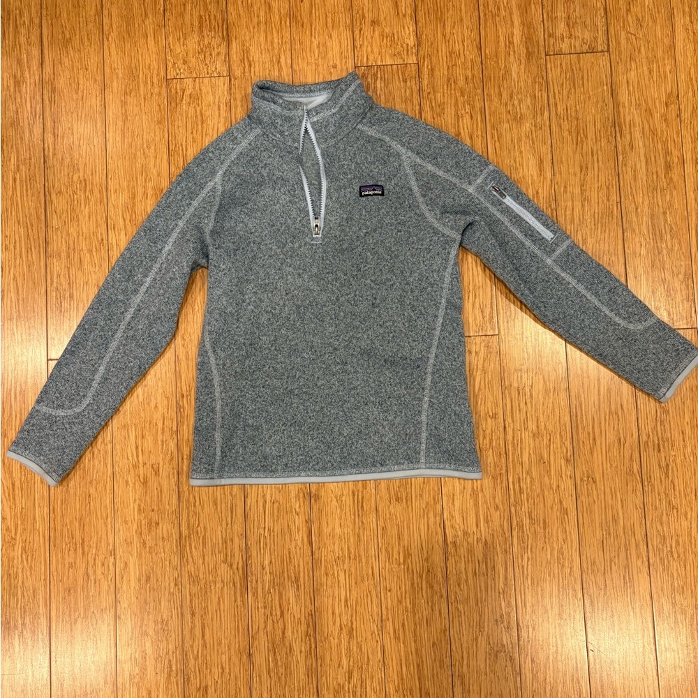 Patagonia girls Blue:Gray Quarter-Zip Better Sweater